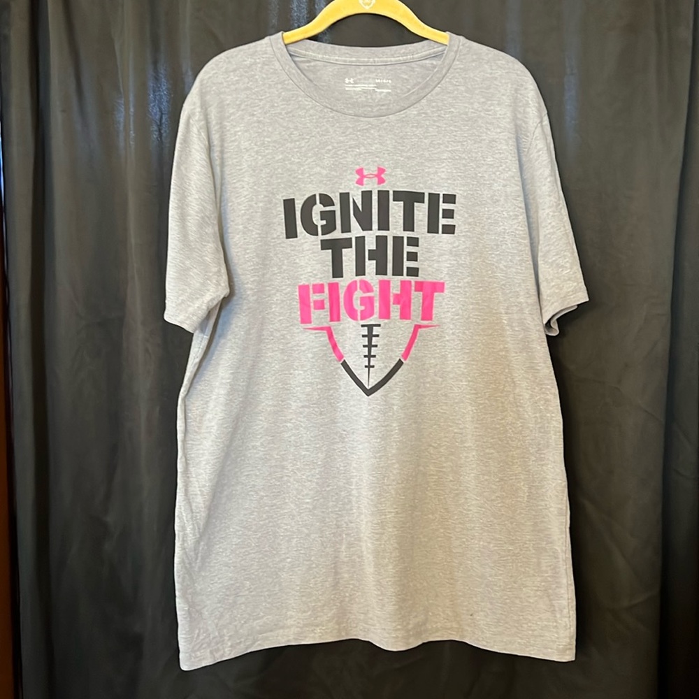 Men’s Under Armour Tshirt-Ignite The Fight Breast Cancer
